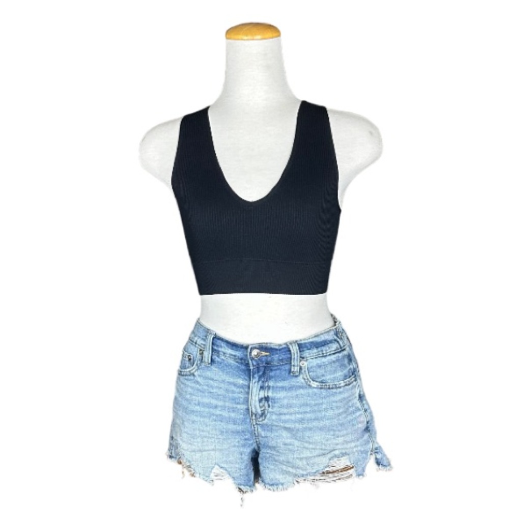 NWT GARAGE seamless v-neck tank | size S